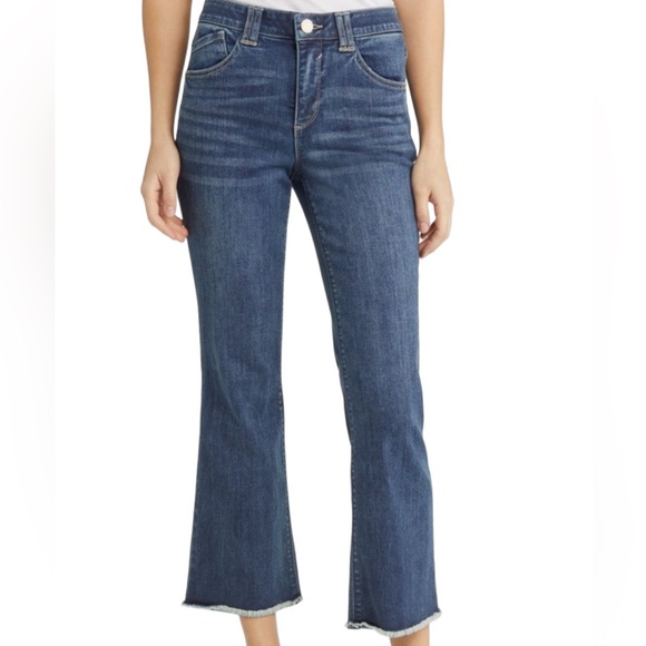 Democracy #7 Luxe Touch Premium Cropped Itty Bitty Flare Jean - Picture 7 of 7